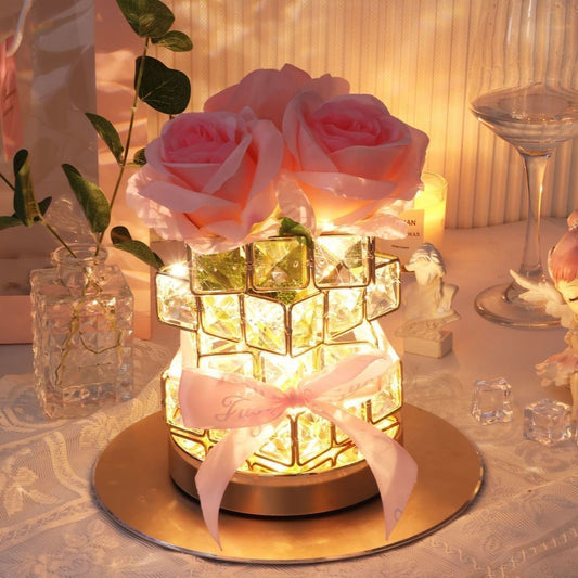 The "Forever Rose" Crystal Projection Lamp