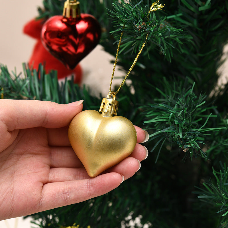 "Cupid’s Touch" Electroplated Red Heart Ornament | Romantic Décor & Gift Topper