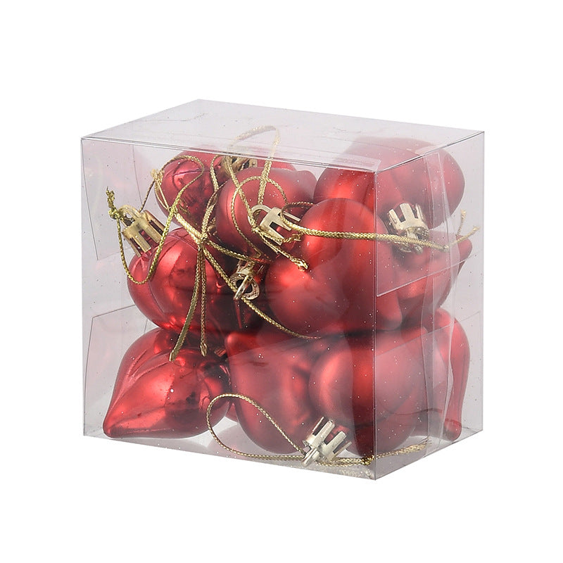 "Cupid’s Touch" Electroplated Red Heart Ornament | Romantic Décor & Gift Topper