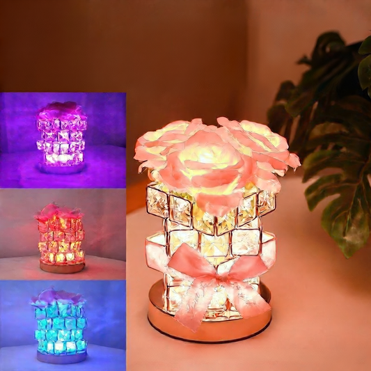 The "Forever Rose" Crystal Projection Lamp